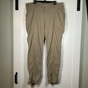 Duluth Trading Pants Dry on the Fly Womens 20 X 33 Beige Cargo Pant Gorpcore